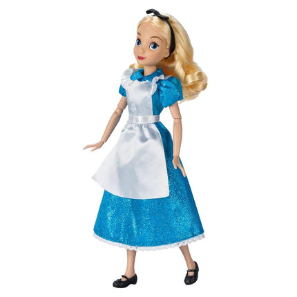 Disney Store - Official Princess (Alice) 11" Classic Doll Includes Brush with Contoured Details, Fully Jointed Toy in Classic Dress, Princess Toys for