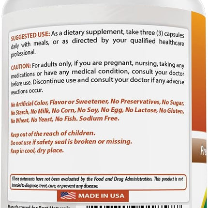 Best Naturals Uric Acid Cleanse Vitamins for Men and Women - 90 Veggie Capsules (90 Count (Pack of 3))