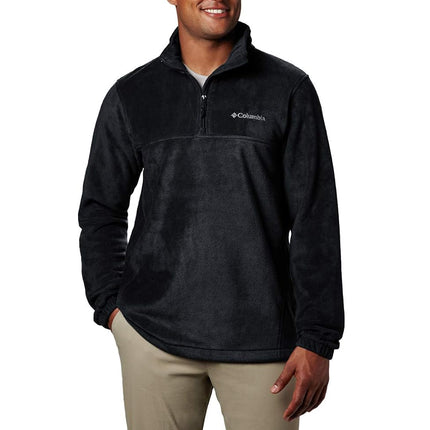 Columbia Men's Steens Mountain Half Zip Fleece Jacket, Black, 2X
