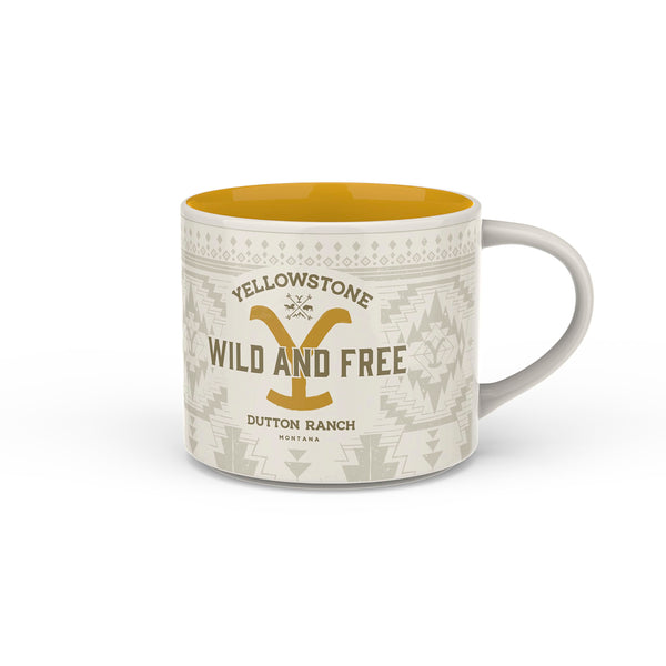Zak Designs Yellowstone Ceramic Coffee Mug for Hot