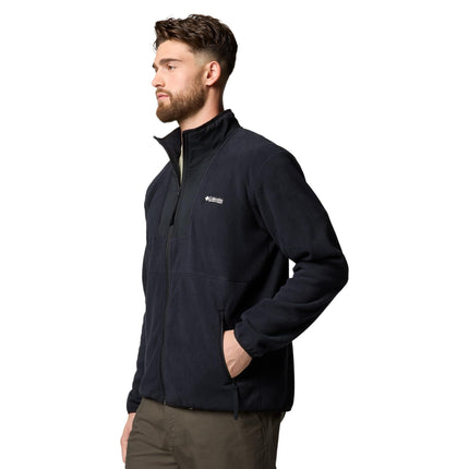 Columbia Men's Sequoia Grove Full Zip Fleece, Full Zip Fleece Jacket, Black, Medium