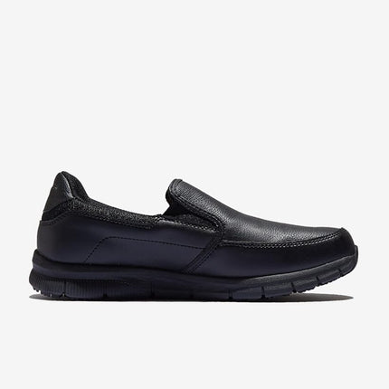 Skechers Men's Nampa-Groton Food Service Shoe, Black Polyurethane, 8