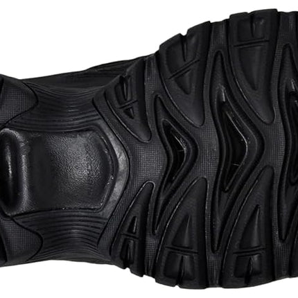 Skechers Men's Cankton Steel Toe Construction Shoe - Electrical Hazard Rated, Memory Foam, Black/Charcoal, 11.5