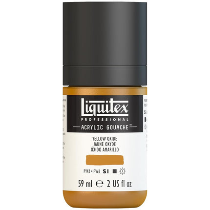 Liquitex Professional Acrylic Gouache, botella de 2 oz, Óxido Amarillo