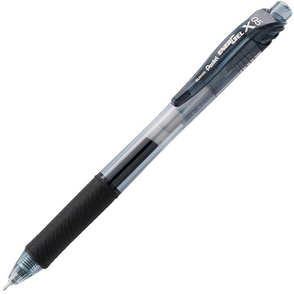 Pentel EnerGel-X Retractable Liquid Gel Pen, 0.5mm, Fine Line, Needle Tip, Black Ink, 4 Pack (BLN105BP4A)