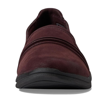 Clarks Women's Breeze Sol Loafer, Synthetic Burgundy, 9 UK