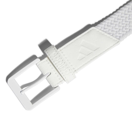 adidas Men's BRAIDED STRETCH BELT, white, Small/Medium