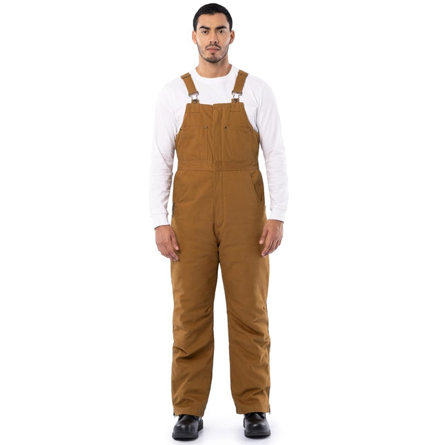 Wrangler Riggs Workwear Men's Insulated Duck Bibs, Duck Brown, 3X-Large