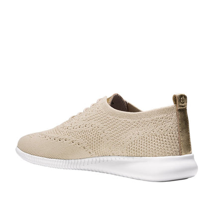 Beige Beige Rye Knit Optc White W11154 2.zerogrand Stitchlite Oxford Oxfords, Beige, 5.5 UK