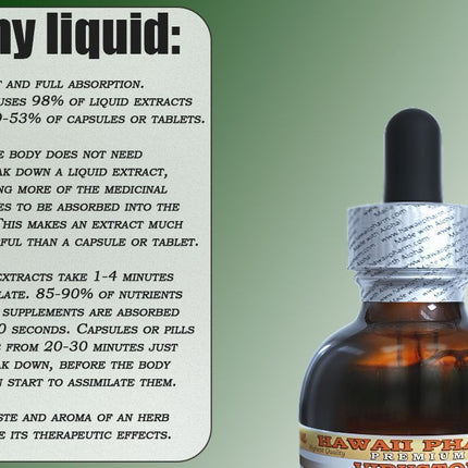 Hawaii Pharm Gentian Alcohol-Free Liquid Extract, Gentian (Gentiana Lutea) Dried Root Glycerite Natural Herbal Supplement 2 oz