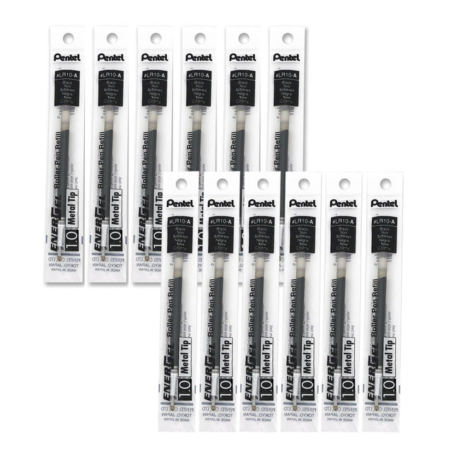 Pentel 1.0 mm Energel Refill - Black (Pack of 12 R