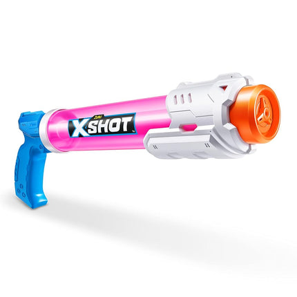 XSHOT Water Warfare Small Tube Soaker (4 Pack) by ZURU Super Soaking Pump Action, Pool Party Pack, Fills up to 380ml, Shoots up to 8 Meters, for Boys, Girls, Children