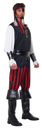 California Cutthroat Pirate Buccaneer Adult Costume, X-Large
