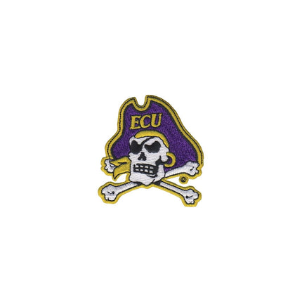 Tervis 1142636 ECU Pirate Crossbones Emblem Individual Tumbler with Royal Purple lid, 24 oz, Clear