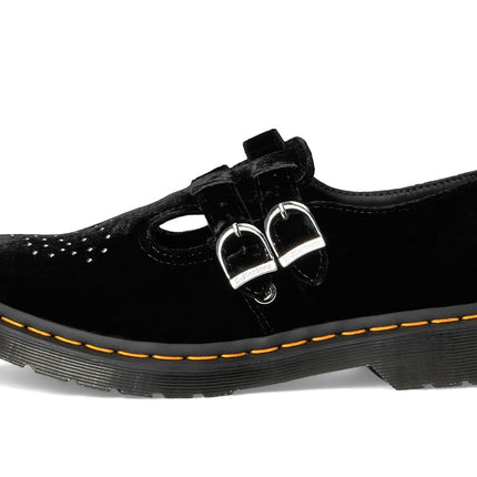 Dr. Martens Women's Vegan 8065 Mary Jane Flat, Black Velvet, 10
