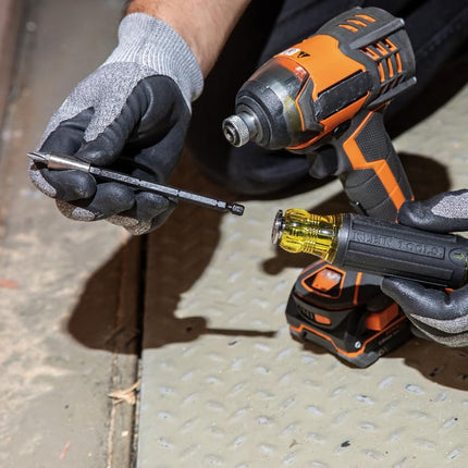 Klein Tools 32303 Multi-Bit Screwdriver/Nut Driver, Impact Rated 14-in-1 Magnetic Screwdriver Set Phillips, Slotted, Square, Combo, Torx