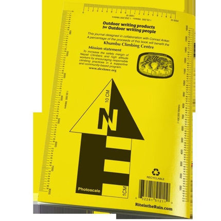 Rite in the Rain Weatherproof Stapled Notebook, 4.625" x 7", Yellow Cover, Expedition Journal (No. 512)
