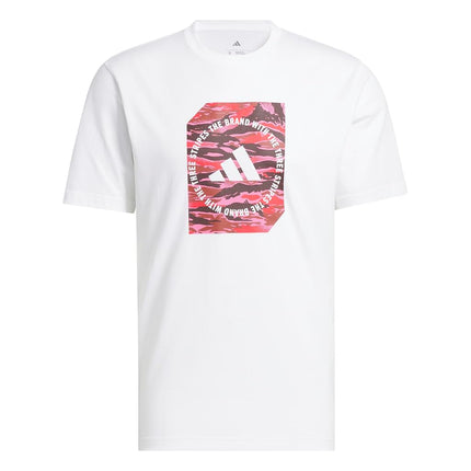 Adidas Originals Men's Camouflage Shape Graphic T-Shirt, White, Medium