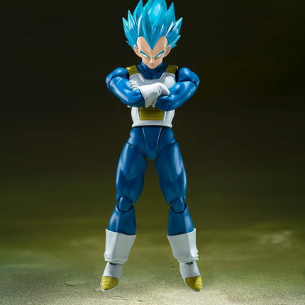 TAMASHII NATIONS - Dragon Ball Super - Super Saiyan God Super Saiyan Vegeta -Unwavering Saiyan Pride-, Bandai Spirits S.H.Figuarts Action Figure