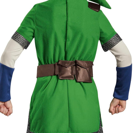 Legend of Zelda Link Kids Deluxe Costume Boys Gaming Outfit - Large