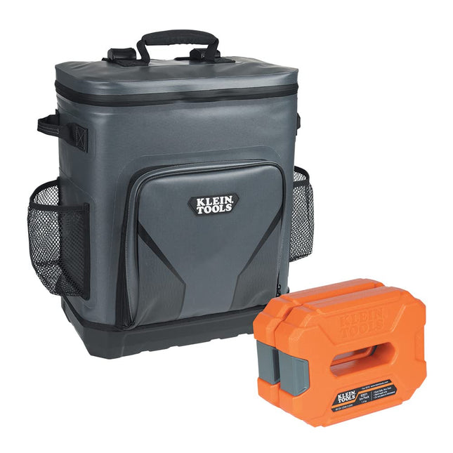 Klein Tools 80126 Cooler Backpack and Ice Pack Set