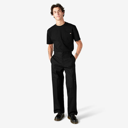 Dickies Men's Loose Fit Double Knee Work Pant Big-Tall, Black, 48W x 34L