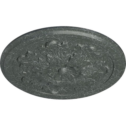 Ekena Millwork CM12LEAGC Legacy Acanthus Ceiling Medallion, Hand-Painted Athenian Green Crackle, 12.75" W x 12.75" H