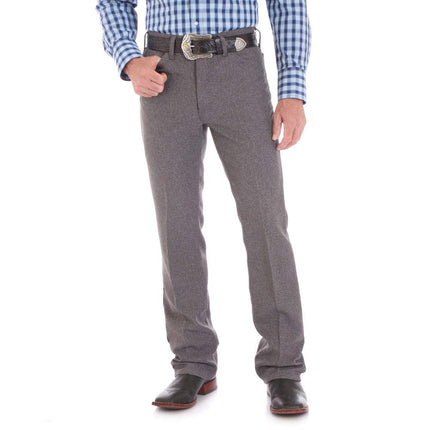 Wrangler Men's Wrancher Dress Jean, Heather Grey, 