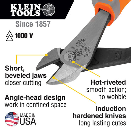 Klein Tools 9419R 1000V Insulated Tool Set with Diagonal-Cutter, Long-Nose Pliers and 3 Screwdrivers, 5-Piece