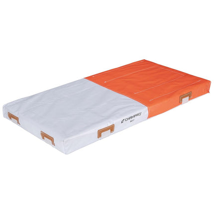 CHAMPRO PVC Quilted Double First Base (Orange/White, 28 x 2-Inch)