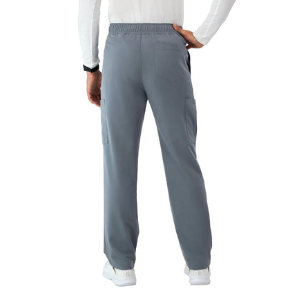 Hanes Healthcare, Scrub Pants for Men, Moisture-Wicking & Odor Control, 5 Pockets, Slate Grey, XX-Large