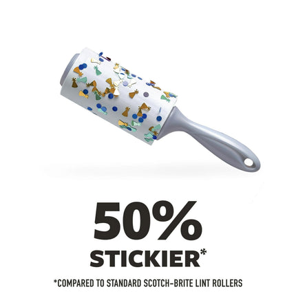 Rodillo quitapelusas Scotch-Brite Extreme Clean, 6 rodillos quitapelusas, 100 hojas/rodillo, 600 hojas en total, rodillo quitapelusas para pelo de mascotas extraadhesivo, 50% más pegajoso*, quitapelusas para ropa, eliminación de pelo de mascotas