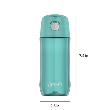 Thermos Funtainer 16 Ounce Plastic Hydration with Spout, Aqua