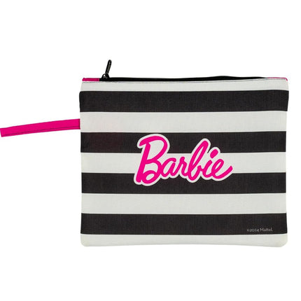 Franco Collectibles Barbie Beach/Pool Waterproof Swimsuit, Makeup, Toiletries Pouch Bag, (Officially Licensed Product)