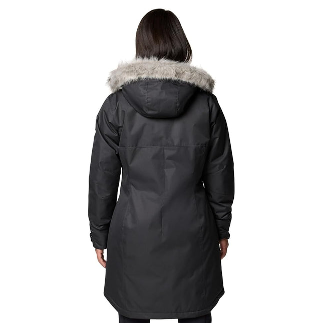 Columbia Women's Suttle Mountain Long Insulated Jacket, Black, Large