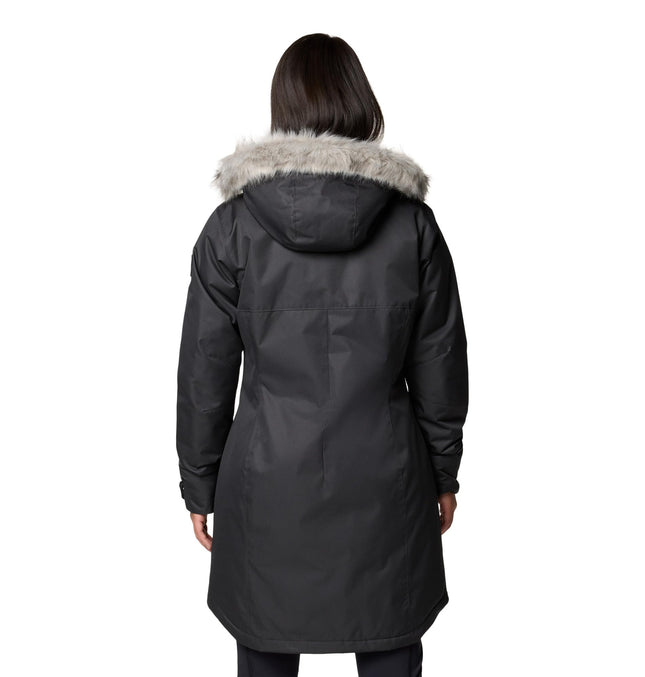 Veste longue isolée Columbia Suttle Mountain pour femme, noire, taille M