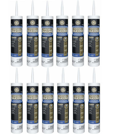 GE Supreme Paintable Silicone Caulk for Window & D