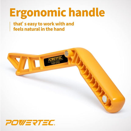 POWERTEC 71510 Deluxe Safety Push Block and Stick Set | 5 Pack | Ergonomic Handles with Max Grip | Push Blocks and Sticks for Table Saw, Jointers and Woodworking | for Woodworker Safety & Control
