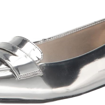 Nine West Women's LALLIN Ballet Flat, Silver 040, 6, Silver 040, 4.5 UK