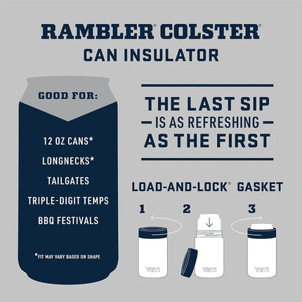 YETI Rambler 12 oz. Colster Can Insulator for Standard Size Cans, Solar Flare