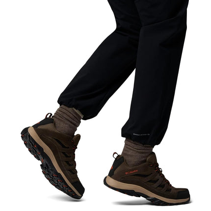 Columbia Men's Crestwood Hiking Shoe, Camo Brown, Heatwave, 14 UK