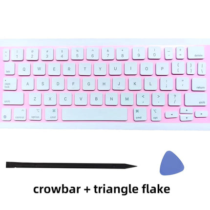 Replacement US Keyboard Full Set of Keycap Keys (No Hinge) and Tool Applicable for ipad Pro/Air 11/12.9/13 inch Magic Keyboard Key Cap (MKH-2 White)