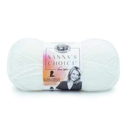 Lion Brand Yarn 860-100 Vanna's Choice Yarn, White