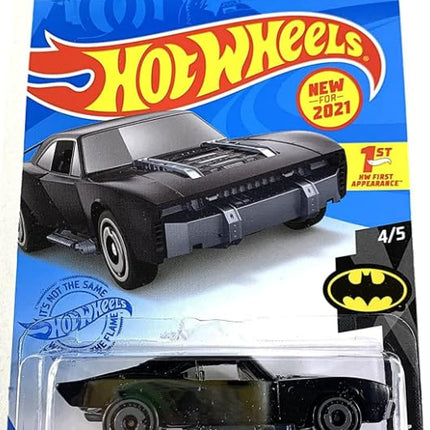 Hot Wheels Batman Themed Random 5 Pack Lot of Assorted Diecast Toy Vehicles [No Duplicates!]