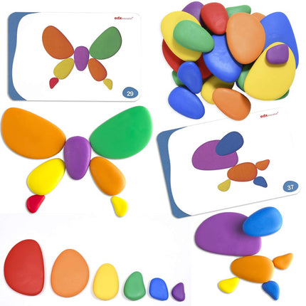 Rainbow Pebbles | Set of 36 + 40 Activities | The 