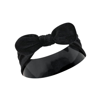 Hudson Baby Cotton and Synthetic Headbands, Size 0-24 Months, Velvet Knot, 1 Count (Pack of 5)