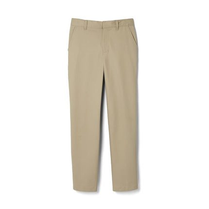 French Toast Boys' Adjustable Waist Relaxed Fit Pant (Standard & Husky), Khaki Beige, 6 Slim