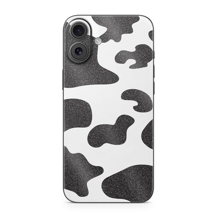 Autocollant de téléphone brillant à paillettes compatible avec l'Apple iPhone 16 Plus - Motif vache - Housse de protection en vinyle 3M de qualité supérieure - Facile à appliquer | Fabriqué aux États-Unis par MightySkins