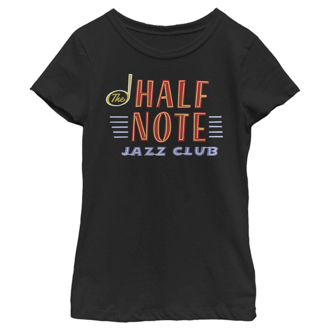 Disney Girl's Little, Big Half Note Neon T-Shirt, 
