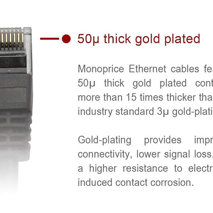 Monoprice 111390 Flexboot Series Cat5e 24AWG UTP Ethernet Network Cable and #44, 7', Yellow